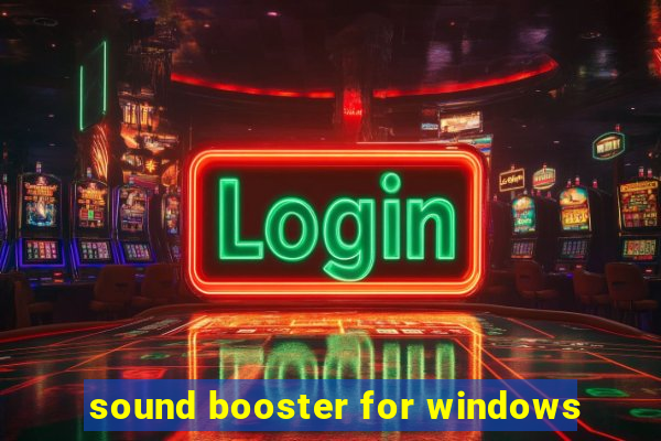 sound booster for windows